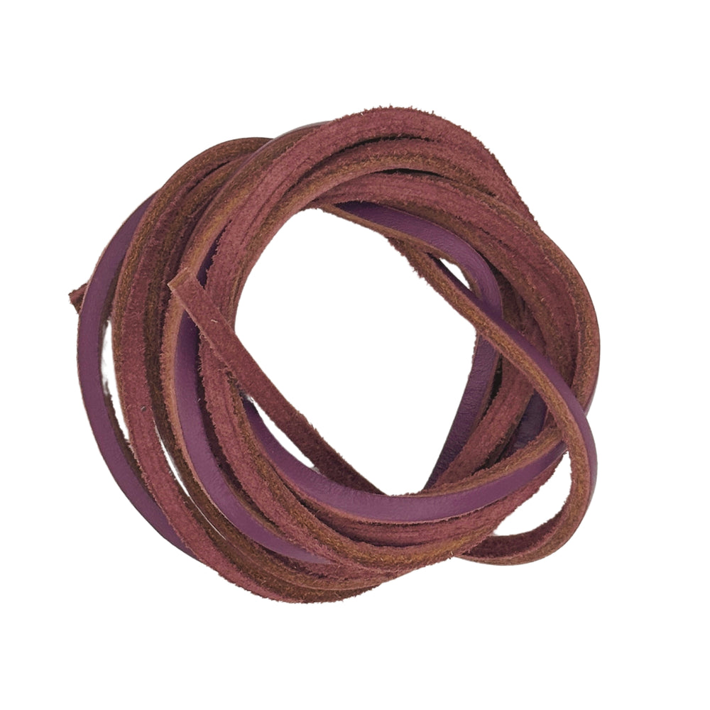 Veg-tanned leather laces