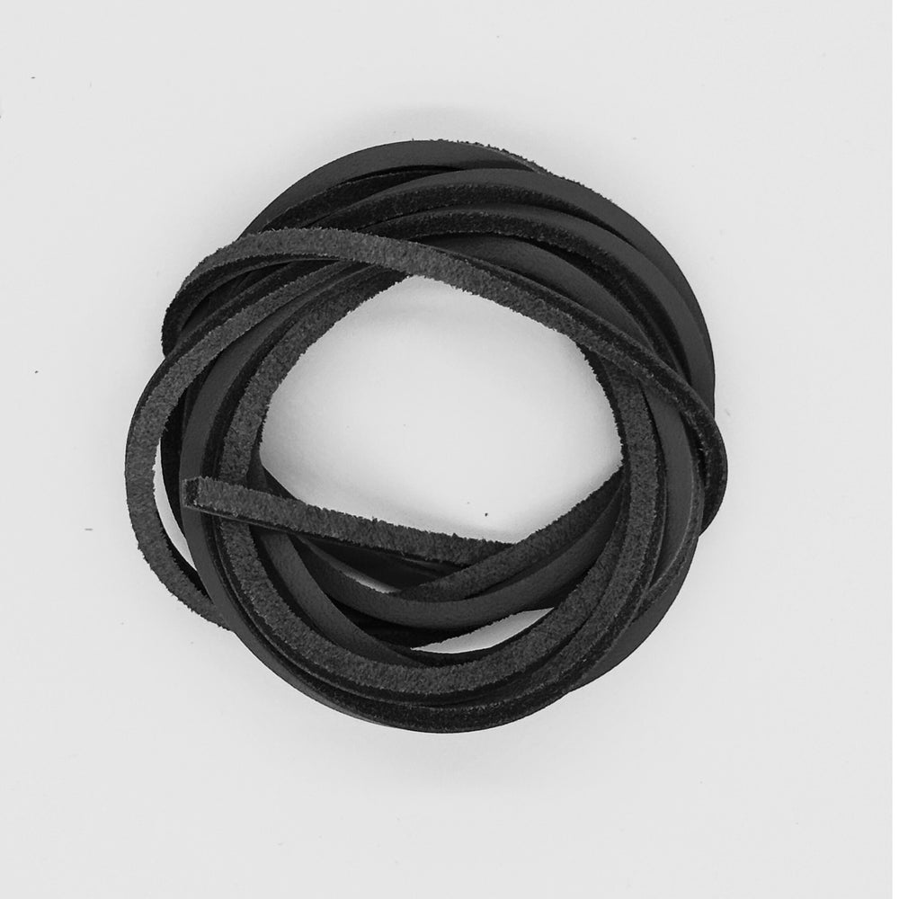 Veg-tanned leather laces