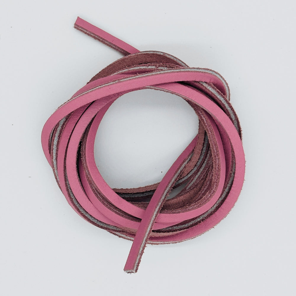 Veg-tanned leather laces