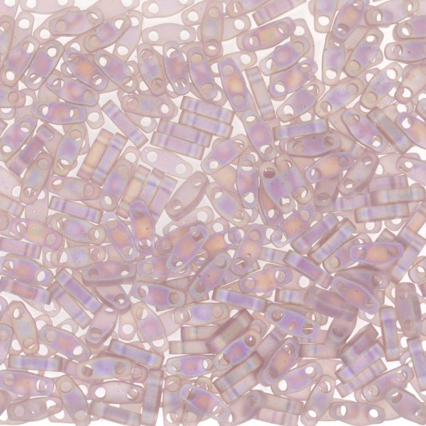Miyuki Quarter TILA® - QTL0142FR Transparent Smoky Amethyst AB Matte