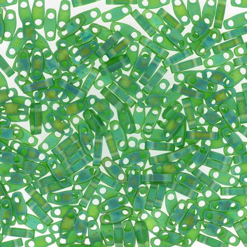 Miyuki Quarter TILA® - QTL0146FR Transparent Frost Green Rainbow