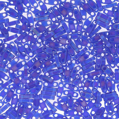 Miyuki Quarter TILA® - QTL0151FR Transparent Cobalt AB Matte