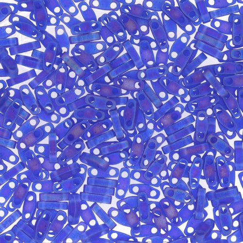 Miyuki Quarter TILA® - QTL0151FR Transparent Cobalt AB Matte