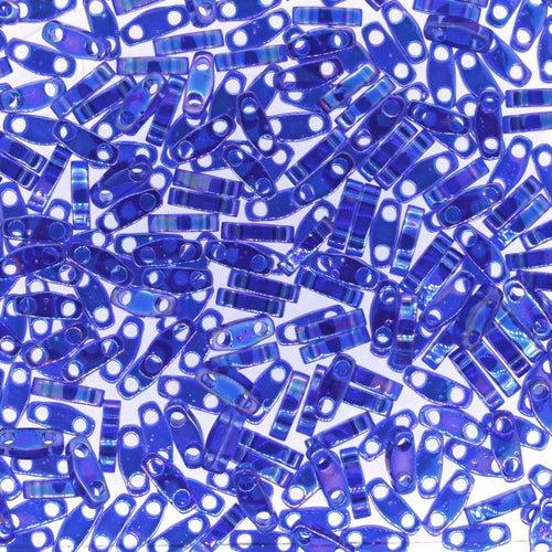 Miyuki Quarter TILA® - QTL0177 Transparent Cobalt Blue AB