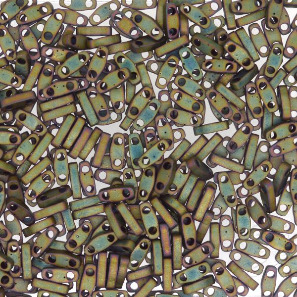 Miyuki Quarter TILA® - QTL2035 Matte Metallic Khaki Iris