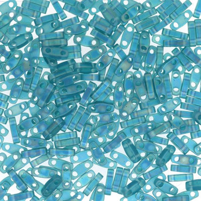 Miyuki Quarter TILA® - QTL2405FR Transparent Matte Teal AB