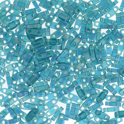 Miyuki Quarter TILA® - QTL2405FR Transparent Matte Teal AB