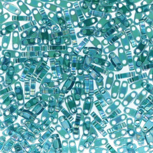 Miyuki Quarter TILA® - QTL2458 Transparent Teal Caribbean AB