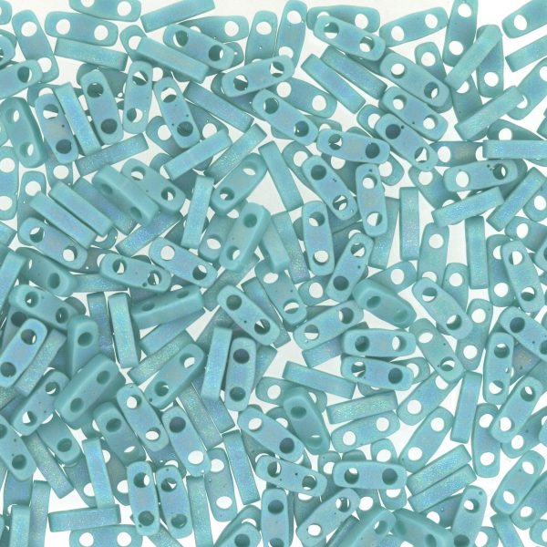 Miyuki Quarter TILA® - QTL0412FR Opaque Matte Turquoise Green AB