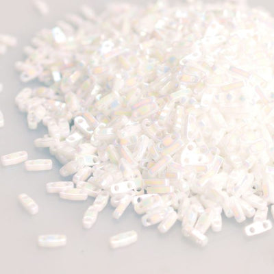 Miyuki Quarter TILA® - QTL0471 Opaque White Pearl AB
