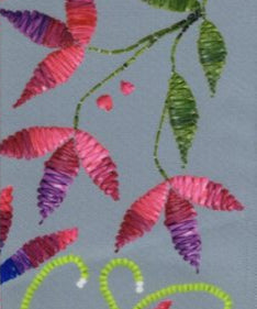 76mm - Single Face Prairie Petals Satin Ribbon - By Yard