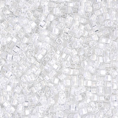 Miyuki Square Beads 1,8 mm - SQB1104 White Lined Crystal