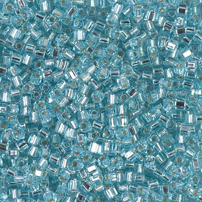 Miyuki Square Beads 1,8 mm - SQB0018 Aqua Silver Lined