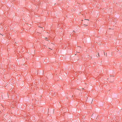 Miyuki Square Beads 1,8 mm - SQB0204 Coral Lined Crystal