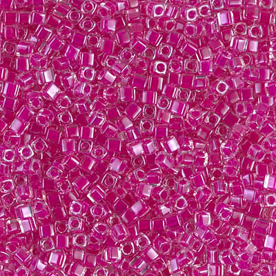 Miyuki Square Beads 1,8 mm - SQB0209 Fuchsia Lined Crystal