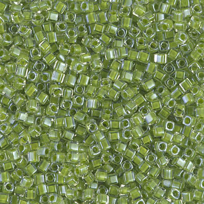 Miyuki Square Beads 1,8 mm - SQB0245 Lime Lined Crystal