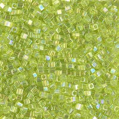 Miyuki Square Beads 1,8 mm - SQB0258 Transparent Chartreuse AB