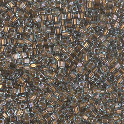 Miyuki Square Beads 1,8 mm - SQB2642 Sparkling Bronze Lined Aqua