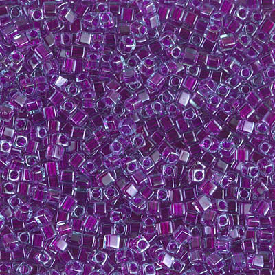 Miyuki Square Beads 1,8 mm - SQB2651 Fuchsia Lined Aqua