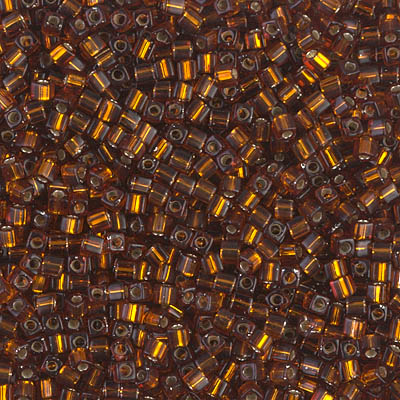 Miyuki Square Beads 1,8 mm - SQB0005 Amber Silver Lined