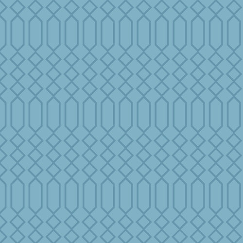 Without Ojibwe floral pattern SG0005 - Blue 100% Cotton Designer