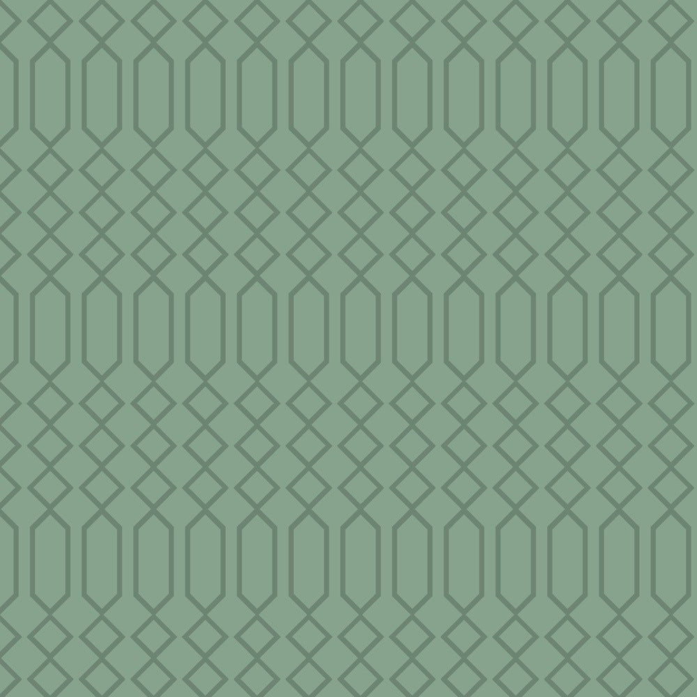 Without Ojibwe floral pattern SG0005 - Sage Green 100% Cotton Designer