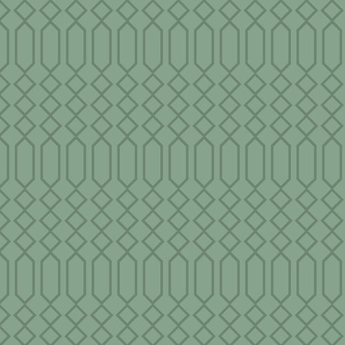 Without Ojibwe floral pattern SG0005 - Sage Green 100% Cotton Designer