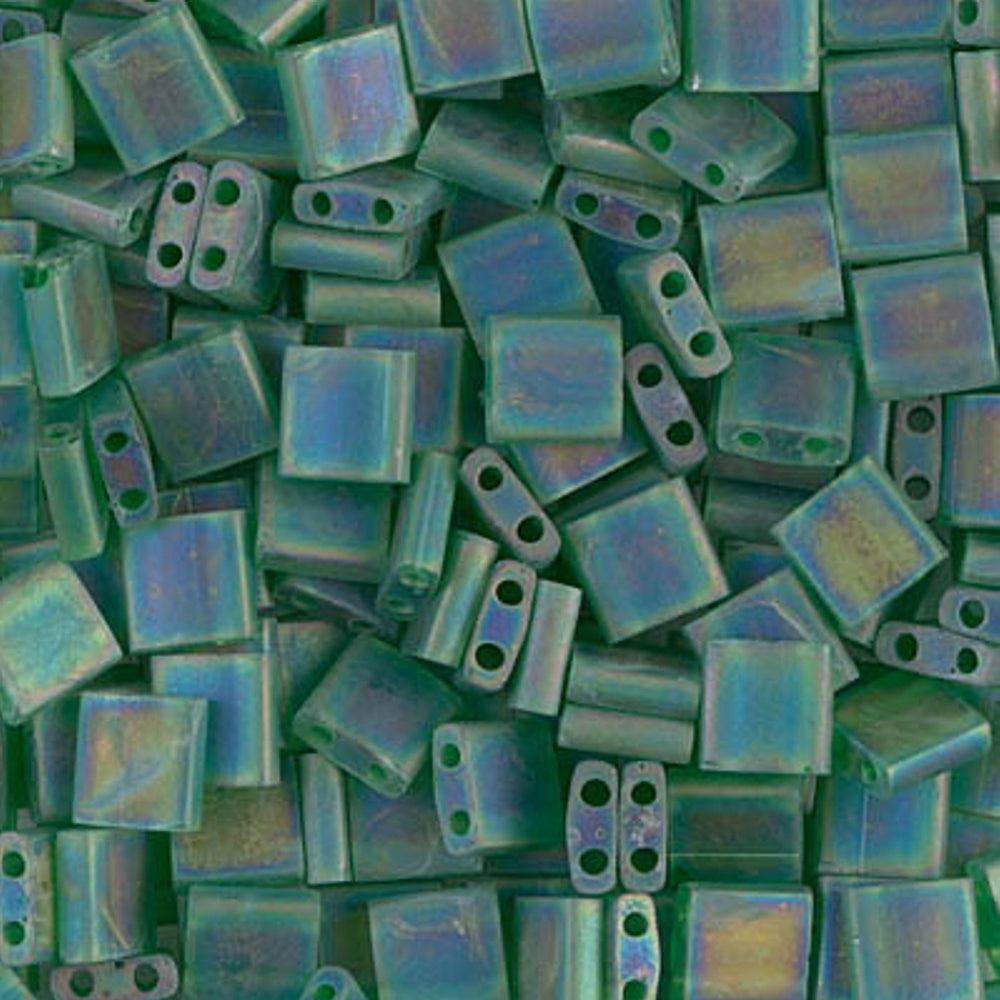 Miyuki TILA® - TL0146FR Transparent Frost Green Rainbow