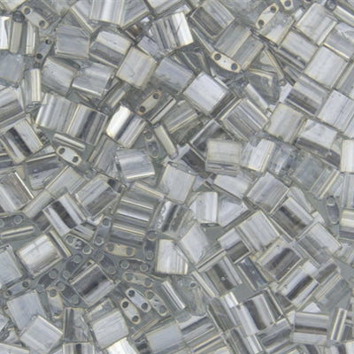 Miyuki TILA® - TL1881 Gris argenté lustré or Transparent