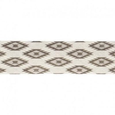 Fancy Pre-folded Bias Tape - Black / light gray