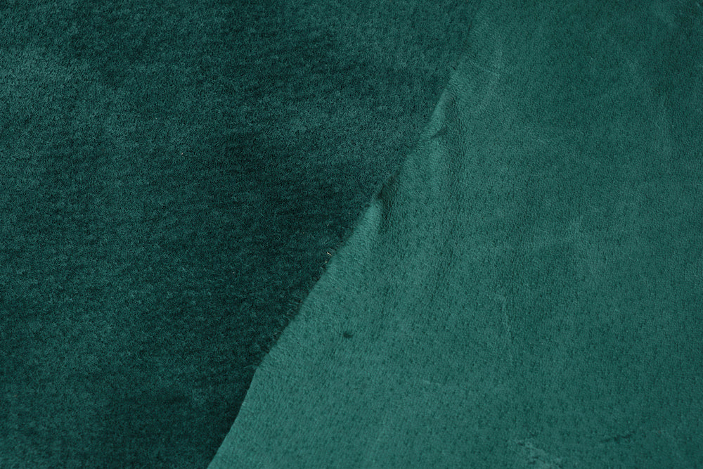 Dark Green Pig skin Velvet Leather · 1 - 1½ oz - ( 0,4 - 0,5mm )
