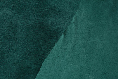 Dark Green Pig skin Velvet Leather · 1 - 1½ oz - ( 0,4 - 0,5mm )