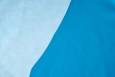 Ocean Blue Lambskin Leather · 1½ - 2 oz - ( 0,5 - 0,6 mm )