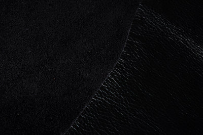 Black Thick Cowhide Leather · 3 - 3½ oz - ( 1,0 - 1,2 mm )