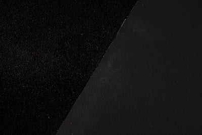 Black Cowhide Leather · 2 - 2½ oz - ( 0,7 - 0,8 mm )