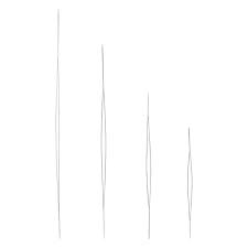 Assorted - Big Eye Stainless Steel · Fine Beading Needle · 4pcs