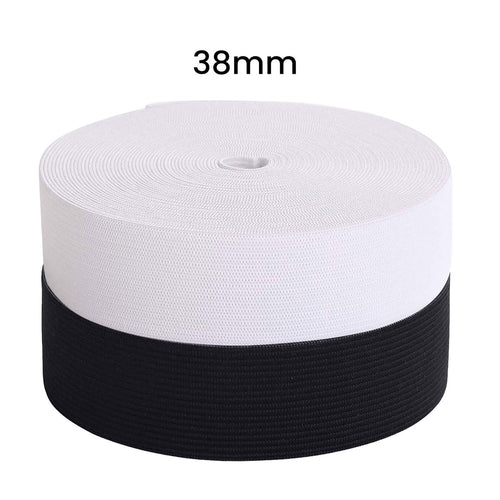 38mm - Élastique tressé Polyester/Caoutchouc