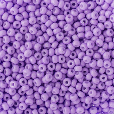 Preciosa Seedbead 8/0 - SB01704 Chalk Dyed Purple Solgel