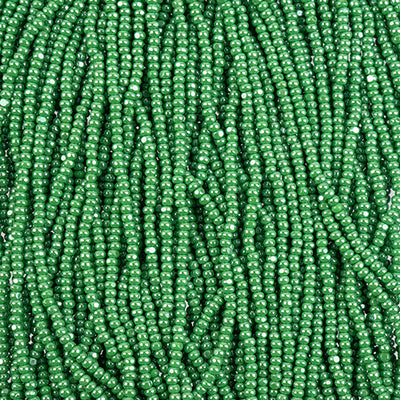 Preciosa Seedbead Charlotte 11/0 - SB7040SH Opaque Green Luster