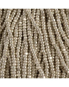Preciosa Seedbead Charlotte 11/0 - SB7043SH Opaque Metallic Silver