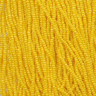 Preciosa Seedbead Charlotte 11/0 - SB7050SH Opaque Honey Yellow Luster