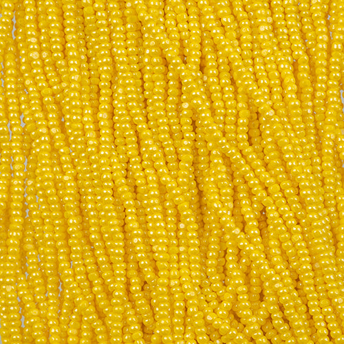 Preciosa Seedbead Charlotte 11/0 - SB7050SH Opaque Honey Yellow Luster