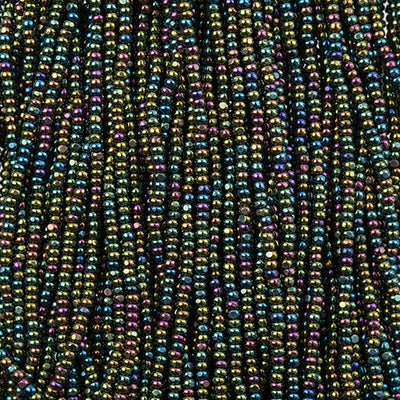 Preciosa Seedbead Charlotte 11/0 - SB7055SH Metallic Green AB