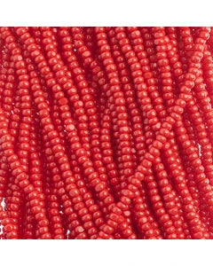 Preciosa Seedbead Charlotte 11/0 - SB7061SH Opaque Medium Dark Red