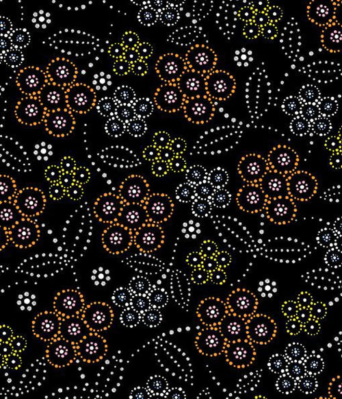 Full moon rising BA0002M - Black 100% Cotton Designer