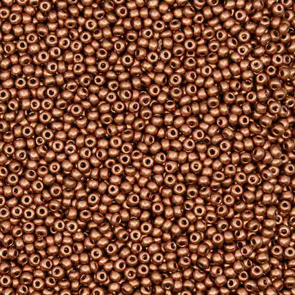 Preciosa Seedbead 11/0 - SB35053 Opaque Metallic Light Copper