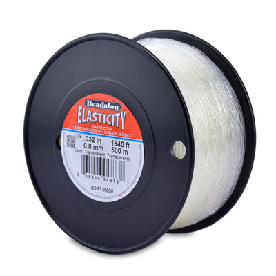 0,8 mm - .032 po - Fil élastique extensible · Transparent