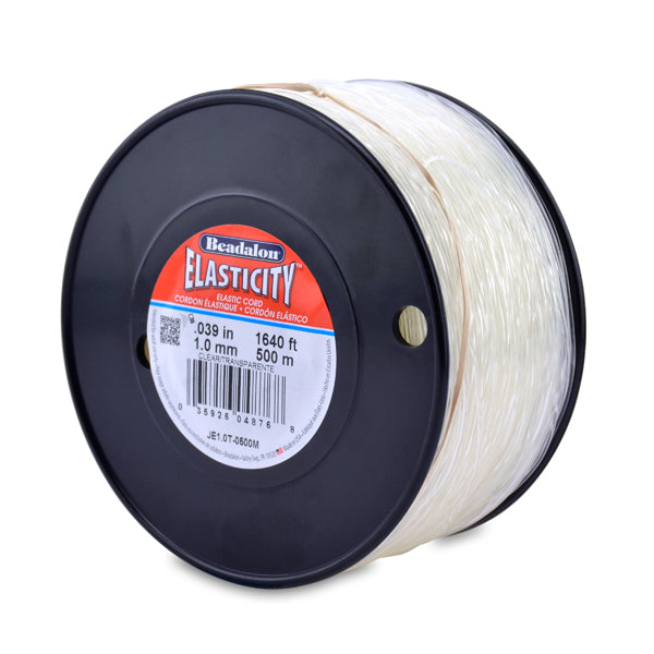 1 mm - .039 po - Fil élastique extensible · Transparent