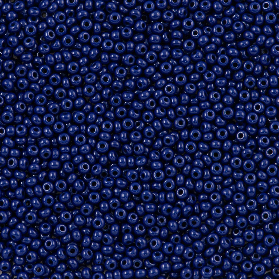 Preciosa Seedbead 10/0 - SB01048 Opaque Dark Royal Blue
