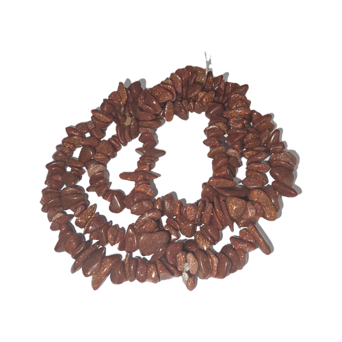 Chips - Semi Precious on strand - Goldstone